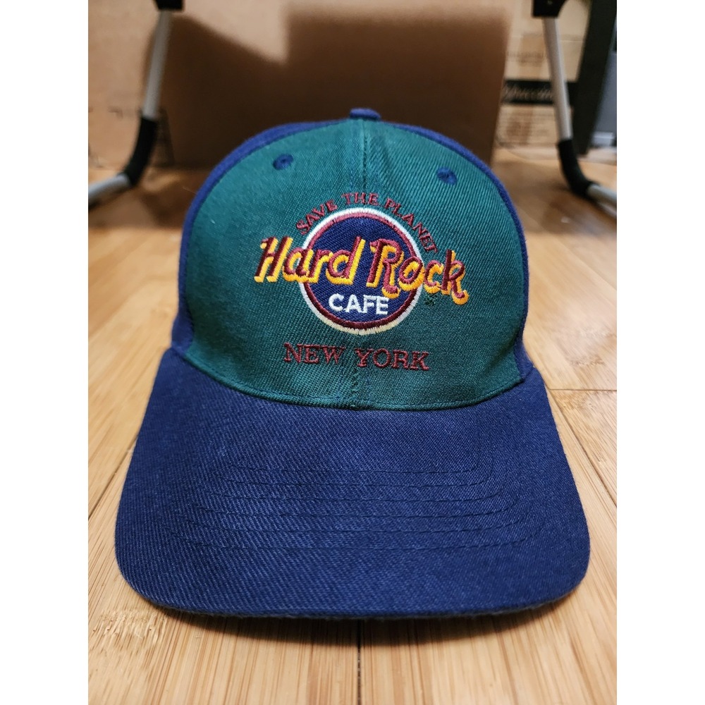 Hard Rock Cafe New York Save The Planet Snapback Baseball Cap Hat Multi-Color